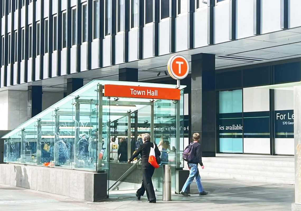 Town Hall Station entrance, Sydney CBD